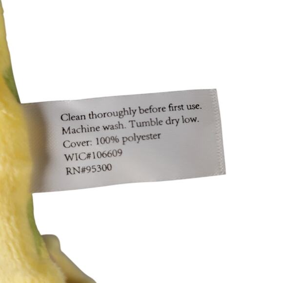 Triceratops Plush Dinosaur Baby Lovey Blanket Green Yellow 8"x8" Walgreens - Picture 15 of 16